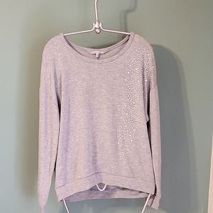 Charlotte Russe Gray sparkle top